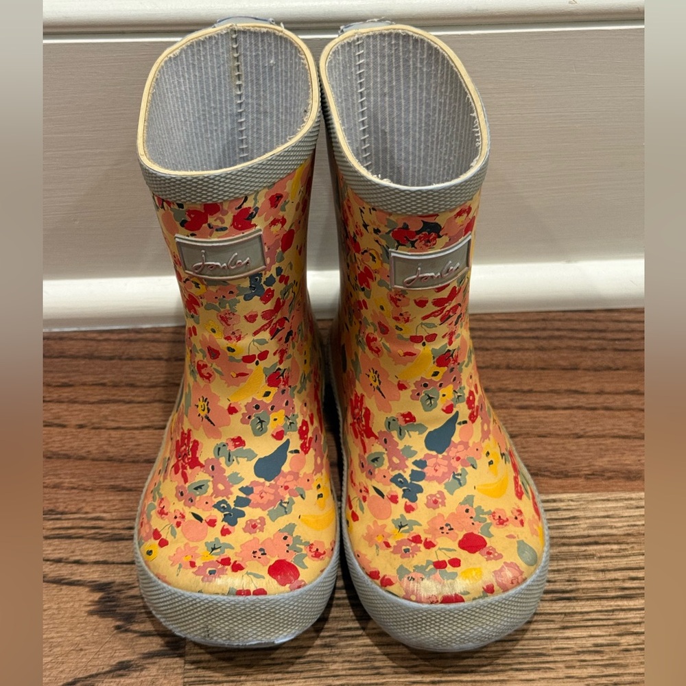 Joules Kids Colorful Floral Rain Boots